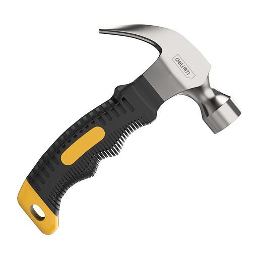 Молоток-гвоздодер укороченный Deli DL441008 250 гр, 160 мм, фиберглассовая рукоять фото 4