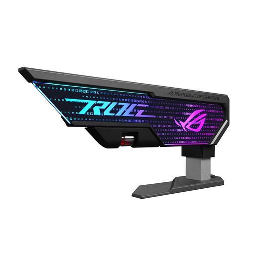 Аксессуары Держатель для видеокарты ASUS XH01/GRY/ARGB/VGA HOLDER XH01 ROG HERCULX GRAPHICS CARD HOLDER фото 1