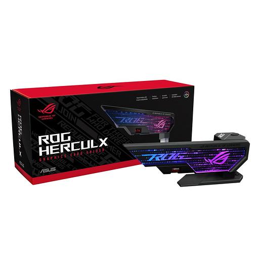 Аксессуары Держатель для видеокарты ASUS XH01/GRY/ARGB/VGA HOLDER XH01 ROG HERCULX GRAPHICS CARD HOLDER фото 3