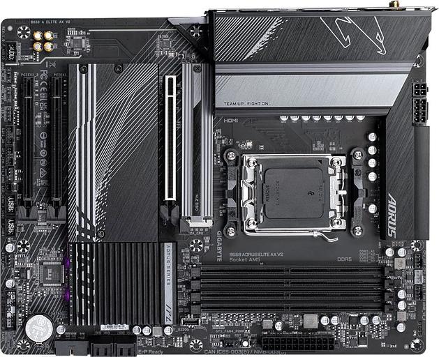 Материнская плата Gigabyte B650 A ELITE AX V2 SocketAM5 AMD B650 4xDDR5 ATX AC`97 8ch(7.1) 2.5Gg RAID+HDMI+DP фото 1
