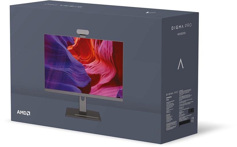 Моноблок Digma Pro Vision 23.8" Full HD i5 12450H (1.7) 16Gb SSD512Gb UHDG CR Windows 11 Professional Eth WiFi BT 90W клавиатура мышь Cam черный 1920x1080 фото 4