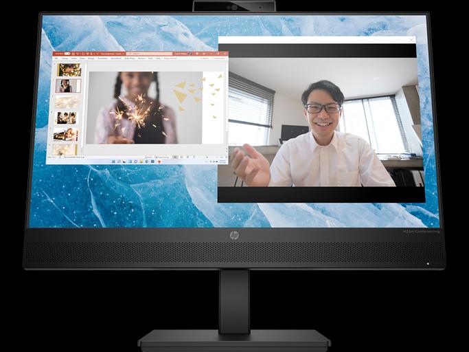 Монитор HP M24m 23,8' 1920x1080, 16:9, IPS, 300 cd/m2, 1000:1, 8M:1, 5 ms, 178/178, DP, HDMI, USB-C, 2xUSB-A, 75 Hz, Webcam, Speak, Swiwel, Tilt, VESA, Внутр (678U5AA) фото 1
