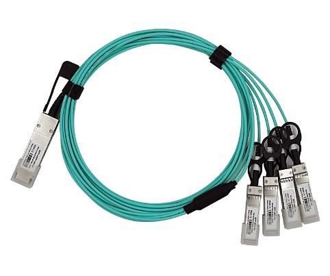 Кабель AOC QSFP+-4XSFP+ 3M LR-LINK фото 1