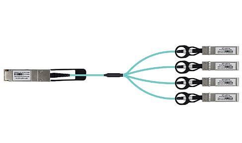 Кабель AOC QSFP+-4XSFP+ 3M LR-LINK фото 2