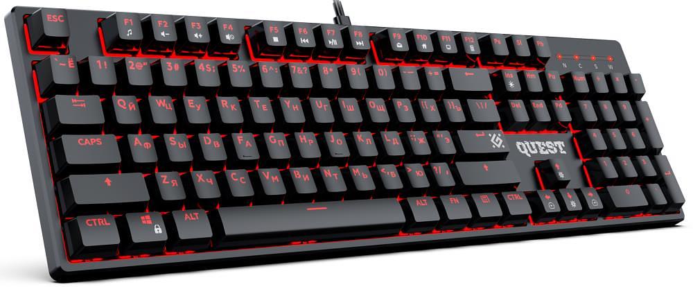Клавиатура MECHANICAL QUEST GK-596 RU 45596 BLK DEFENDER фото 3