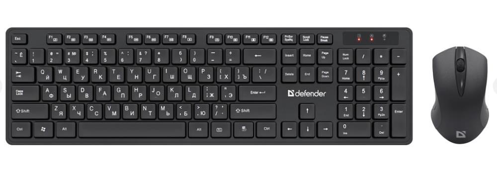 Клавиатура + мышка LIMA C-993 RU BLACK 45993 DEFENDER фото 1