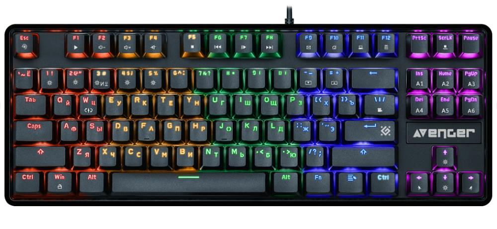 Клавиатура MECHANICAL AVENGER GK-412 RU 45410 DEFENDER фото 1