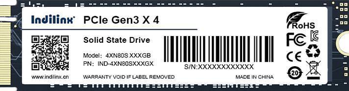 SSD жесткий диск M.2 2280 NVME 256GB IND-4XN80S256GX INDILINX фото 1