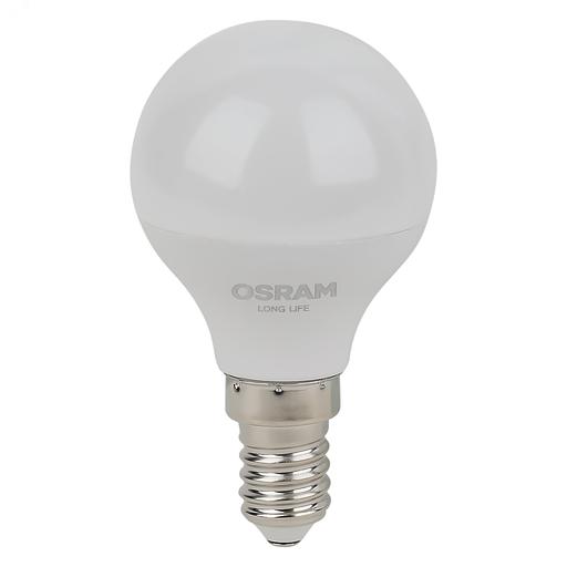 Лампа светодиодная LED 7Вт Е14 6500К 600Лм шар 220В (замена 60Вт) OSRAM фото 2