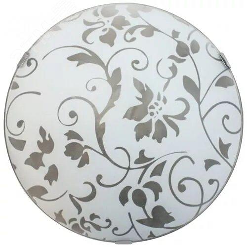 Светильник НПБ-01-2х60-139 М16 Эрика 300 матовый белый /клипсы штамп металлик индивидуальная упаковка фото 1