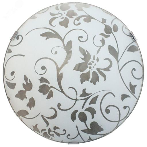 Светильник НПБ-01-2х60-139 М16 Эрика 300 матовый белый /клипсы штамп металлик индивидуальная упаковка фото 2