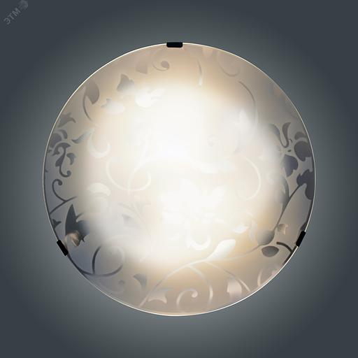 Светильник НПБ-01-2х60-139 М16 Эрика 300 матовый белый /клипсы штамп металлик индивидуальная упаковка фото 6