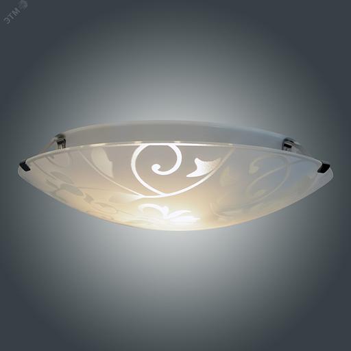 Светильник НПБ-01-2х60-139 М16 Эрика 300 матовый белый /клипсы штамп металлик индивидуальная упаковка фото 7