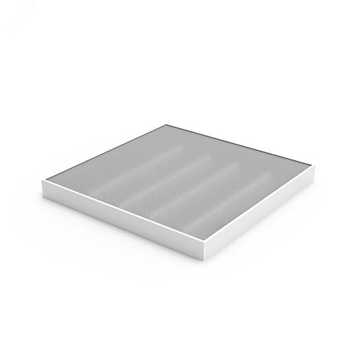 Светильник светодиодный универсальный LED ДВО 30 Вт MiR 3500 Лм 5000К 588х588х50 мм IP40 Грильято призма планки фото 2