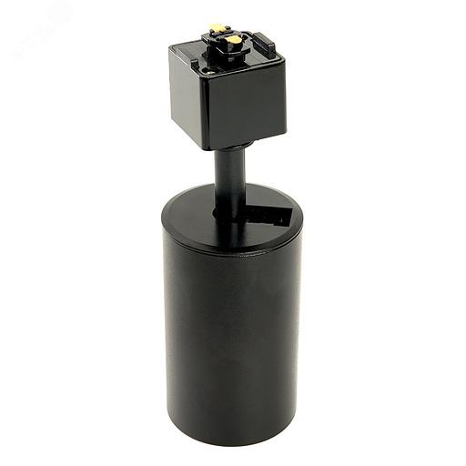 Светильник трековый на шинопровод ДПО GU10 без лампы IP40 черный фото 2