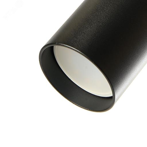 Светильник трековый на шинопровод ДПО GU10 без лампы IP40 черный фото 5