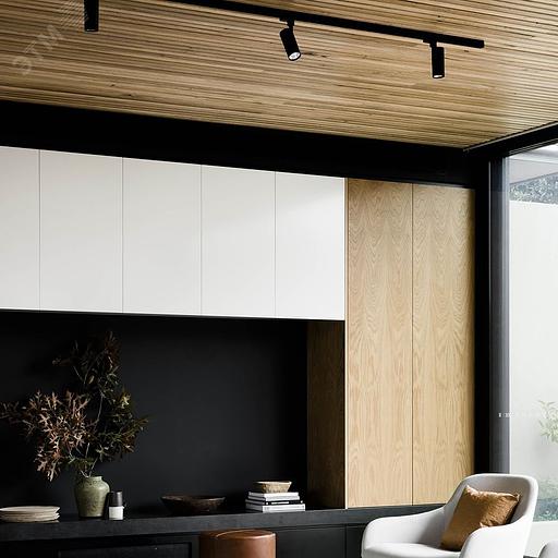 Светильник трековый на шинопровод ДПО GU10 без лампы IP40 черный фото 8