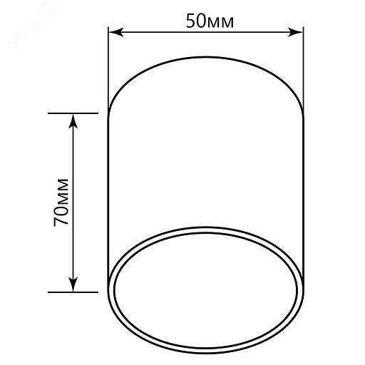 Светильник ДПО GU10 без лампы белый фото 6