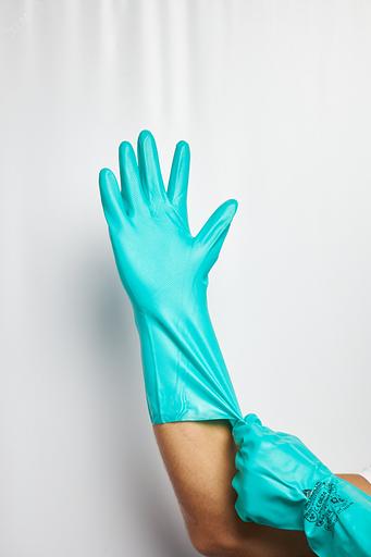 Перчатки VE801 химически стойкие нитриловые размер 8 фото 5