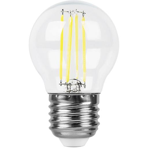 Лампа светодиодная LED 11вт Е27 теплый шар FILAMENT фото 2