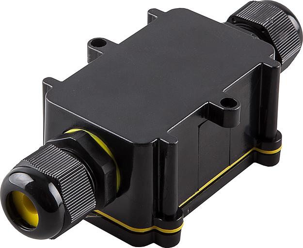 Коробка распределительная водонепроницаемая 2 выхода, с клеммой в комплекте, фото 1