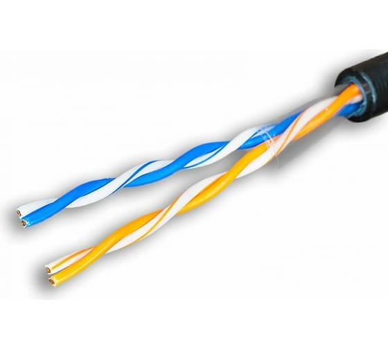 Витая пара Premium UTP Cat.5e 2x2x0,51 Cu PE Outdoor 500м фото 2