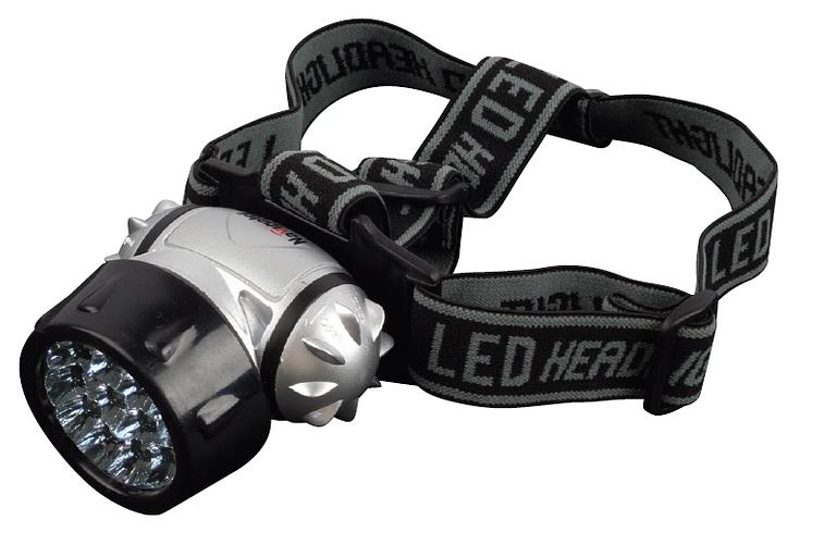 Фонарь светодиодный NPT-H05-3AAA 19LED налобный пластик фото 1
