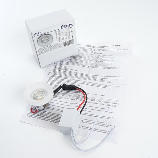 Светильник светодиодный ДВО-3w 4000K 210Лм прозрачный фото 6