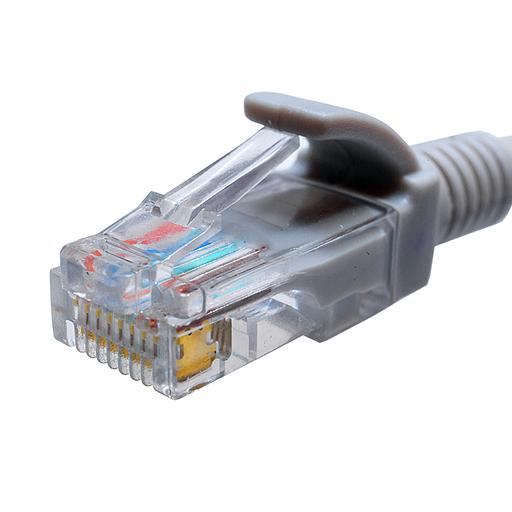 Патч-кордUTP 5e 4x2 26AWG (7x0.16mm) Cu LSZH серый 0,5м фото 2