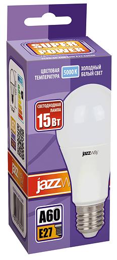 Лампа светодиодная LED 15Вт E27 холодный белый матовая груша фото 2