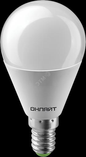 Лампа светодиодная LED 10вт Е14 белый матовый шар фото 1