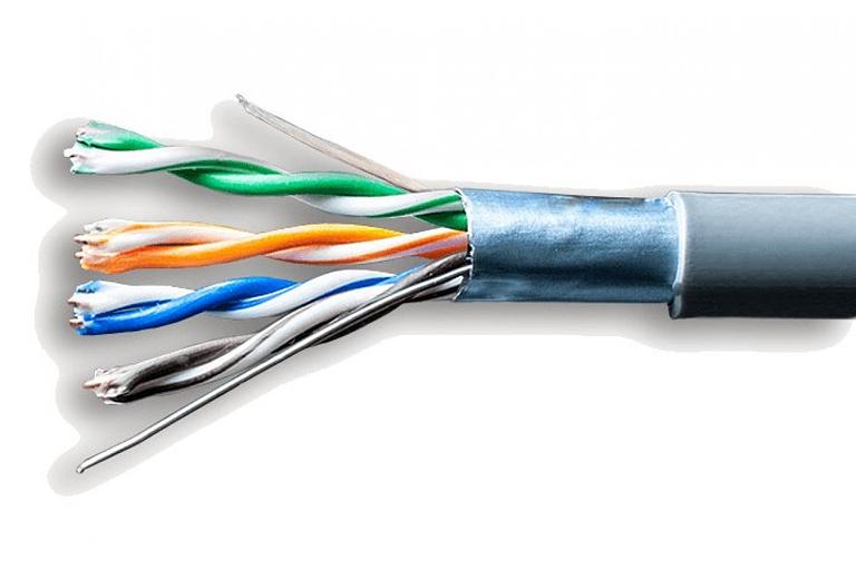 Витая пара FTP 4 пары AWG 24 Cat.5e внутренняя CCA (FTP 4x2x0,5 In/CCA) фото 1