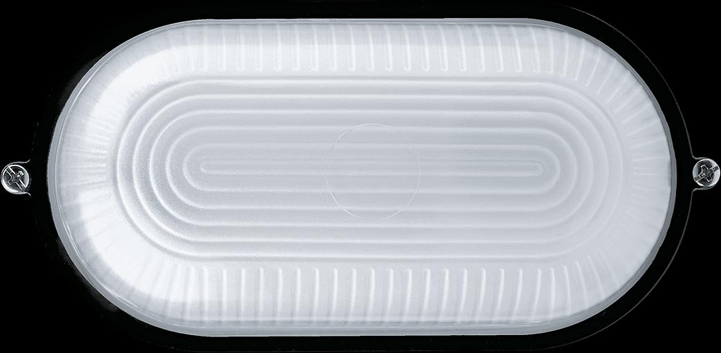 Светильник НПП-60w термостойкий овальный без решетки IP54 черный фото 1