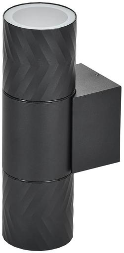 Светильник уличный 5108 настенный 2хGU10 IP65 черный фото 1