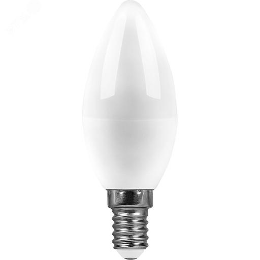 Лампа светодиодная LED 13вт Е14 теплый матовая свеча фото 1