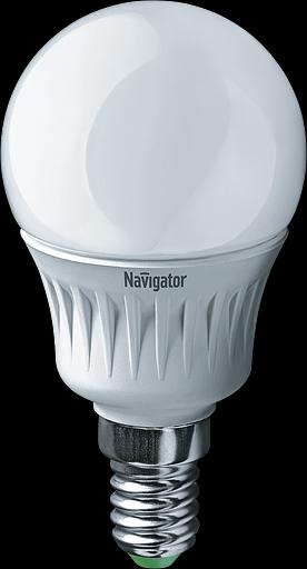 Лампа светодиодная LED 5вт E14 белая шар фото 1