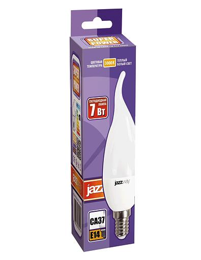 Лампа светодиодная LED 7Вт E14 530Лм 230V/50Hz теплый матовая свеча на ветру SP фото 2