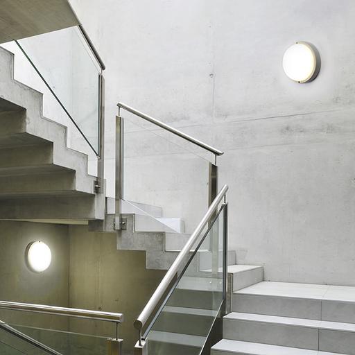 Светильник светодиодный ДБП-12w с акустическим датчиком 6500К 900Лм IP65 с дежурным режимом круглый белый фото 3