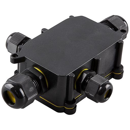 Коробка распределительная водонепроницаемая 4 выхода, с клеммой в комплекте, фото 1