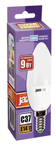 Лампа светодиодная LED 9Вт Е14 холодный матовая свеча фото 2