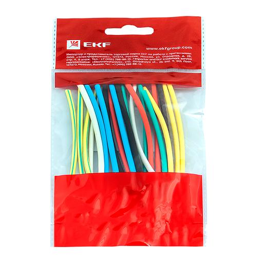 Трубка термоусаживаемая ТУТ нг 4/2 (7 цветов по 3шт) 100мм PROxima фото 2