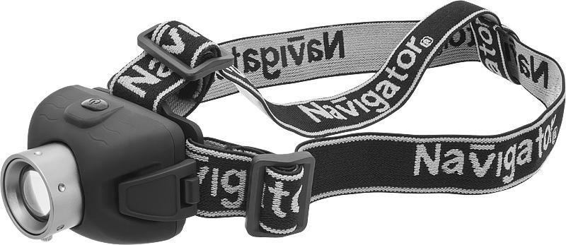 Фонарь светодиодный NPT-H06-3AAA 1LED 5Вт налобный пластик+металл фото 1