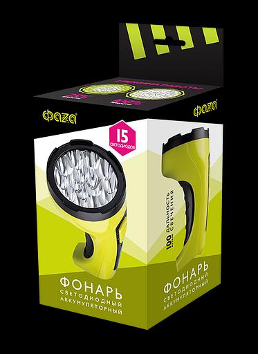 Фонарь аккумуляторный AccuF2-L15-gn (зел./черн.) фото 5