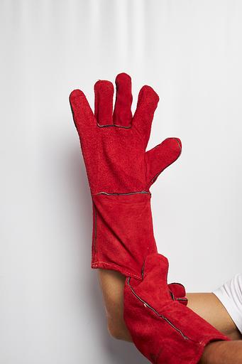 Перчатки сварщика из кожевенного спилка CA615K, размер 10 фото 5