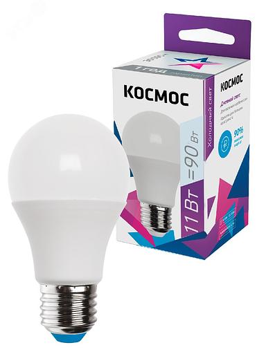 Лампа светодиодная LED 11Вт 220В Е27 D60х108 6500К дневной 880 лм A60 фото 2