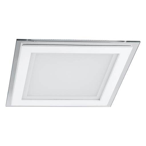 Светильник светодиодный ДВО-12w 4000K 960Лм квадратный со стеклом белый фото 1