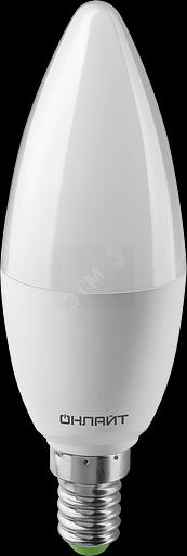 Лампа светодиодная LED 10вт Е14 теплый матовая свеча фото 1