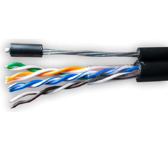 Витая пара Median FTP Cat.5e 4x2xAWG24 Cu PE Outdoor T-FG8 (трос) 305м фото 2