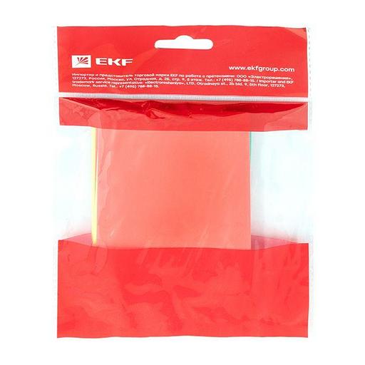 Трубка термоусаживаемая ТУТ нг 50/25 (7 цветов по 3шт) 100мм PROxima фото 3