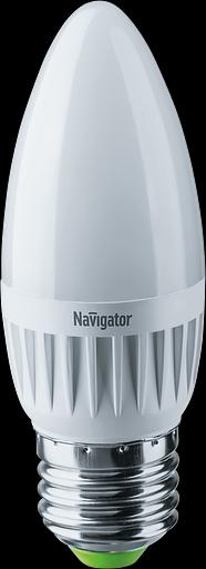 Лампа светодиодная LED 7вт E27 белый матовая свеча фото 1